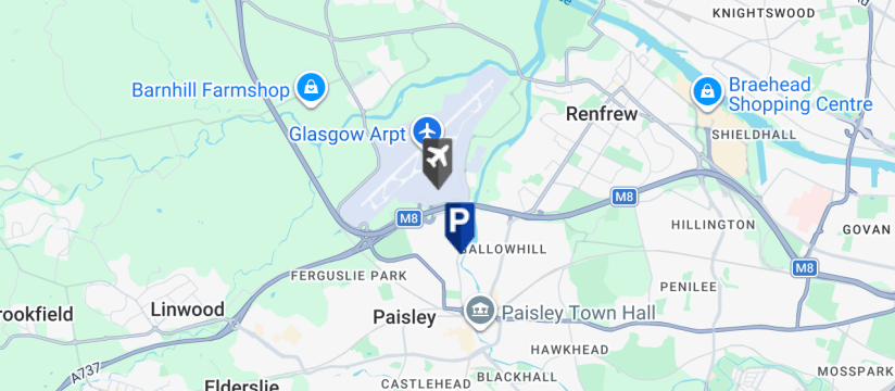 Scot Park Park & Ride, Glasgow International Airport map