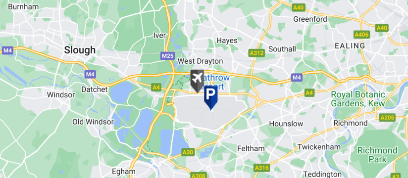 Smart Park Meet & Greet , Heathrow Airport map