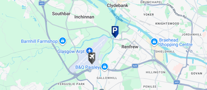 Zoom Parking, Glasgow International Airport map